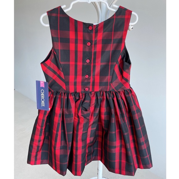 Cherokee Red & Black Plaid Dress with tags - Picture 2 of 3